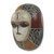 Hand Carved and Painted Ivoirian Style Wood Art Mask 'Guro Shield'