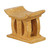 Hand Crafted Mini Wood African Stool Throne Sculpture 'Sindisiwe'