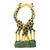 Wood Giraffe Pair Wall Decor 'Giraffe Couple II'