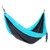 Grey Turquoise Portable Parachute Fabric Hammock Single 'Highland Dreams'