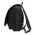 Handcrafted Black Leather Backpack with a Flap from Brazil 'Mysterious Traveler'