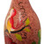 Hand Painted Gourd Birdhouse from Peru 'Blossoms on Blush'