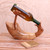 Bamboo Root and Acacia Wood Wine Holder from Bali 'Jolly Duck'