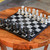 Handcrafted Mexican Marble Chess Set Game 'Check in Gray'