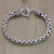 Men's Sterling Silver Chain Bracelet 'Passion'