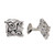 Sterling silver cufflinks 'Bali Clouds'