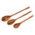 Set of 3 Unique Wood Serving Spoons 'Peten Trio'