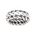 Men's Sterling Silver Band Ring 'Sanca Kembang Python'