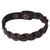 Men's Leather Wristband Bracelet 'Three Rivers'