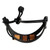 Men's Leather and Bamboo Wristband Bracelet 'Double Up in Black'