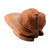 Pug Doorstop Hand Carved from Wood 'Pug Head'