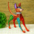 Copal Wood Mexican Hairless Dog Alebrije from Mexico 'Mexican Hairless Dog'