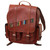 Handcrafted Brown Leather Backpack with Wool Accent 'Inca Explorer'