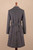 Grey Baby Alpaca Blend Long Wrap Coat 'Classically Chic'