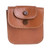 Leather Coin Purse in Saddle Brown from Costa Rica 'Walk Through the City'