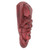 Handcrafted Red Resin and Fiberglass Decorative Wall Mask 'Tanos in Red'