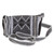 Black and Grey Multi-Striped Handwoven Cotton Shoulder Bag 'Quick Jaunt'