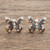 Modern Sterling Silver Butterfly Stud Earrings 'Real Freedom'