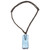 Light Blue Recycled Glass Pendant Necklace from Costa Rica 'Quiet Mood'
