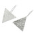 Modern Sterling Silver Asymmetric Geometric Earrings 'Up and Down'