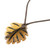Leaf Motif Reclaimed Wood Necklace 'Back to Nature'