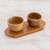 Salsa or Condiment Bowl Set with Tray 3 Pieces 'Salsa on the Side'
