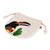 Hand Painted Costa Rican Toucan Cotton Drawstring Pouch 'Ariel Toucan'