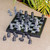 Marble Chess Set in Black and Grey from Mexico 7.5 in. 'Black and Grey Challenge'