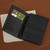 Artisan Crafted Leather Wallet in Black from Mexico 'Sleek Design in Black'