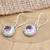 Sterling Silver and Amethyst Dangle Earrings 'Soft Beauty'