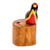 Colorful Hand Carved Costa Rican Bird Wood Pencil Holder 'Bird in My Garden'