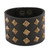 Unisex Leather Cuff with Brass Studs 'Golden Studs'