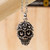 Skull Necklace in Taxco Sterling Silver 'Deadly Love'