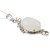 Rhodium-Plated Rainbow Moonstone Necklace from India 'Lunar Glow'