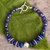 Lapis Lazuli and Sterling Silver Beaded Bracelet From Peru 'Deep Blues'