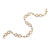21K Gold Plated Silver Chain Bracelet with Infinity Symbols 'Beaded Infinity'