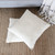 Faux Velvet Ivory Cushion Covers Pair 'First Snow'