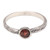 Garnet and Sterling Silver Single Stone Ring 'Lovely and Perfect'