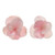 Hydrangea Petal Button Earrings from Thailand 'Blooming Hydrangea'