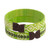 Green Cuff Bracelets Woven with Colombian Cane Fiber Pair 'Green Colombian Geometry'