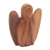 Angel Statuette Hand Carved from Wood 'Watching Angel'