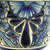 Hand Crafted Talavera-Style Flower Pot 'Mexican Garden in Blue'