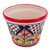 Multicolored Talavera-Style Flower Pot 5.5 Inch Diameter 'Colorful Mercado'