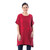 Floral Cotton Tunic in Crimson from Thailand 'Crimson Bloom'