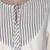 Hand Woven Striped Cotton Tunic 'Sailing Stripes'