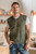 Men's Cotton Sweater Vest from India 'Olive Leaf'