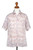 Men's Short-Sleeve Cotton Shirt with Leaf Motif 'Leafy Delight'