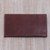 Dark Brown Leather Minimalist Clutch Wallet 'Mahogany Amplop'