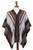 Backstrap Handwoven Men's Alpaca Poncho in Earth Tones 'Chinchero Legacy'