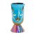 Small Handcrafted Ceramic Plant Pot 'Top Cat in Turquoise'